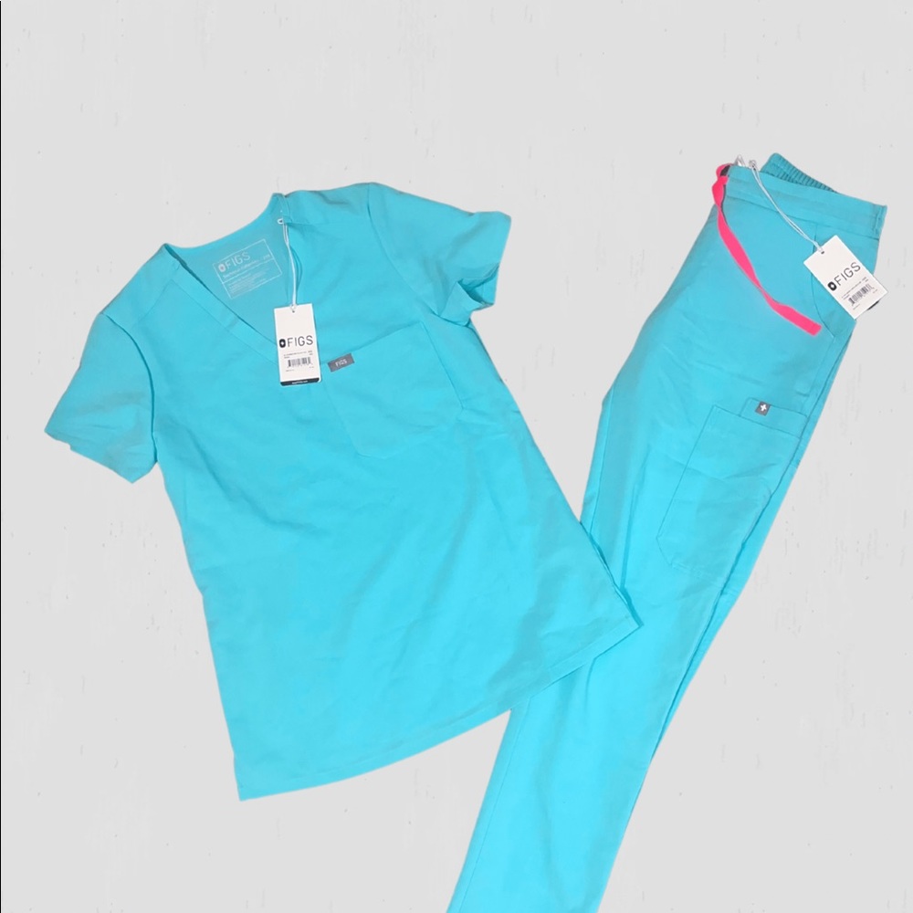 Figs XXS scrub set worn 2xs